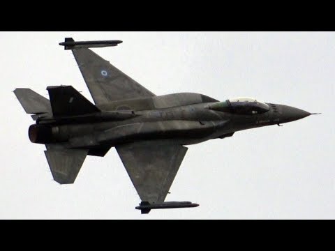 4Kᵁᴴᴰ HAF "ZEUS" F-16 Demo Team Loud Rehearsal filmed under the Display Line @Aalborg Airshow 2018