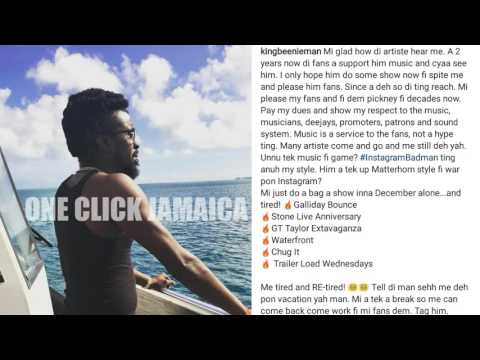Beenie Man responds to Alkaline "Big P*#@y Comment [BEEF]