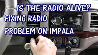 FIXING RADIO PROBLEM ON IMPALA