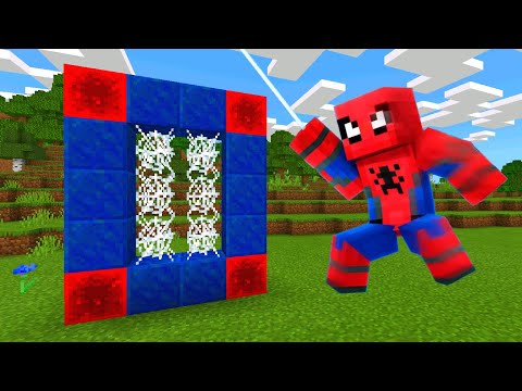 How To Make A Portal To The Spider Man Dimension in Minecraft!!!