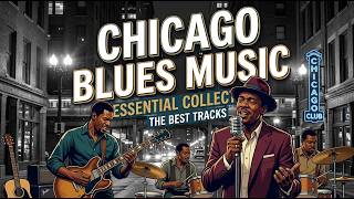 Dark Blues Silent Nights | Soulful Chicago Jazz Blues Guitar for Relaxation and Deep Calm Thinking