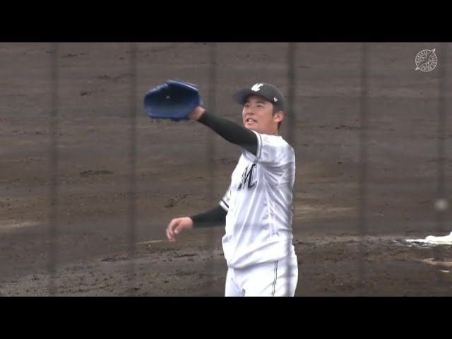 【ファーム】3者連続三振!! マリーンズ・横山陸人 1イニングを完璧に抑え試合を締める!!  2024年6月2日 千葉ロッテマリーンズ 対 東京ヤクルトスワローズ