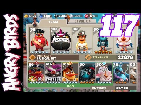 CLAUDE TO LEVEL 96 - TEAM POWER 23878 - ANGRY BIRDS EVOLUTION - LET'S PLAY #117