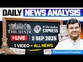 2 September 2025 Daily UPSC DNA By Chandramouli Sir The Hindu Indian Express PIB Analysis