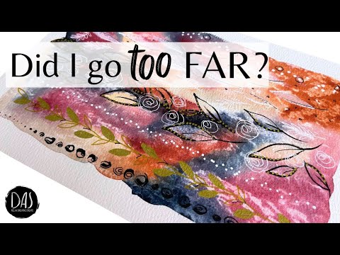 Did I go TOO far? - Pushing Watercolor Texture to its Limits (this technique surprised me)