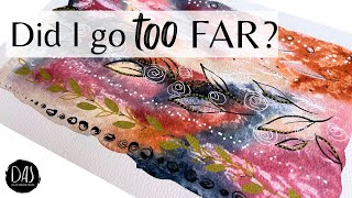 Did I go TOO far? - Pushing Watercolor Texture to its Limits (this technique surprised me)