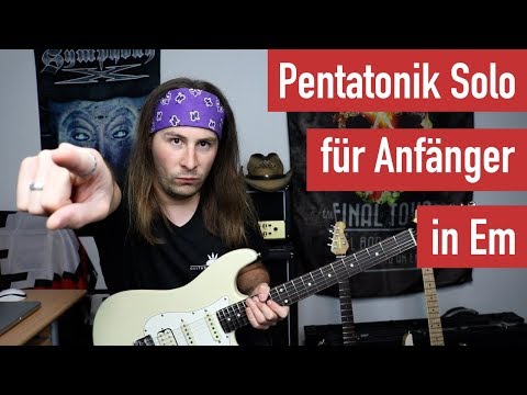 E-Gitarren Solo lernen für Anfänger - Pentatonik E-Gitarren Solo in Em #1 | Guitar Master Plan