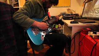 Video thumbnail for CIJ LPB jaguar with creamery sonic 60's by gutternoize pedals, james heighway