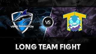 Long team fight by Vega Squadron vs Team Tinker @DreamLeague Season 3