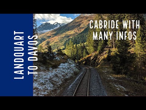 CAB RIDE from Landquart to DAVOS with LOTS of Info