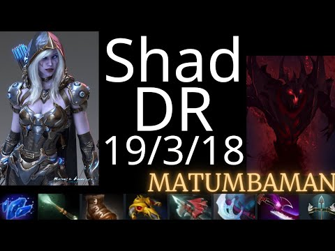 Shad Drow Ranger vs MATUMBAMAN SF, Ember, WW, Mars, Ogre Mage - dota2