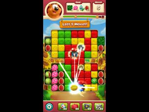 Toon Blast Level 7825 - NO BOOSTERS 🐻🐺🐱 | SKILLGAMING ✔️