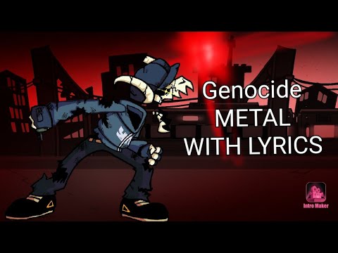 Genocide (METAL VERSION) WITH LYRICS - Cougar Macdowall vs Tabi [FNF Animation]