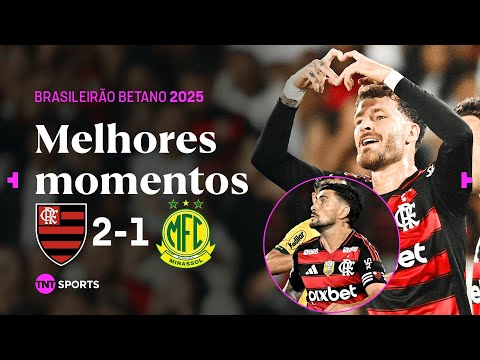 ARRASCAETA DÁ ASSISTÊNCIA DE GÊNIO E LÉO PEREIRA CRAVA! FLAMENGO 2X1 MIRASSOL | BRASILEIRÃO BETANO