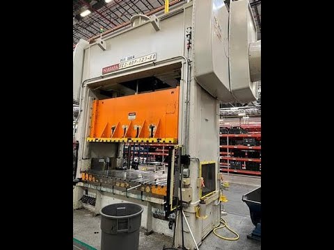 400 ton Niagara SC2-400-120-60 Straight Side Mechanical Press, New 1986 Rebuilt in 2019