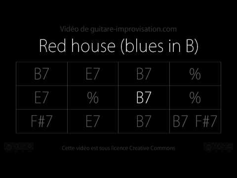 Red House : Backing track (Blues in B)