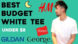 The Best White Tee Under $8 (Gildan, Hanes, H&amp;M, George)