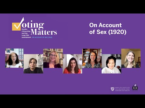 Voting Matters | On Account of Sex (1920) || Radcliffe Institute