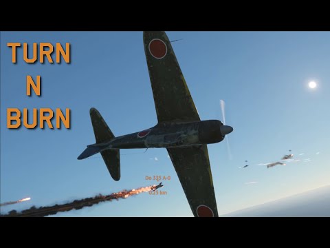A6M3 mod. 22 turn and burn, also Bf 109G, Mig-21, F2G Super Corsair and Starfighter (War Thunder)