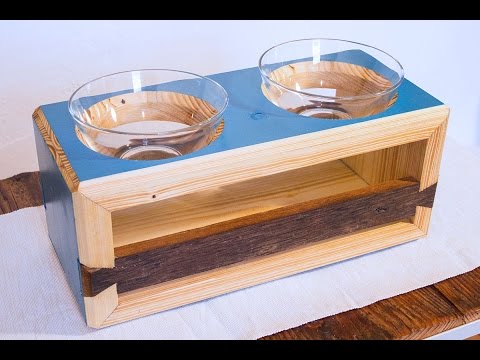 Making a Dog's Diner from Spruce and Driftwood