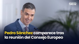 Pedro Sánchez comparece tras la reunión del Consejo Europeo (22/01/2026)