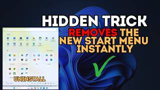 This Hidden Trick Removes the New Start Menu Instantly in Windows 11