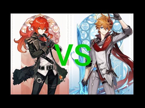 Genshin Impact-Childe (Tartaglia) VS DILUC