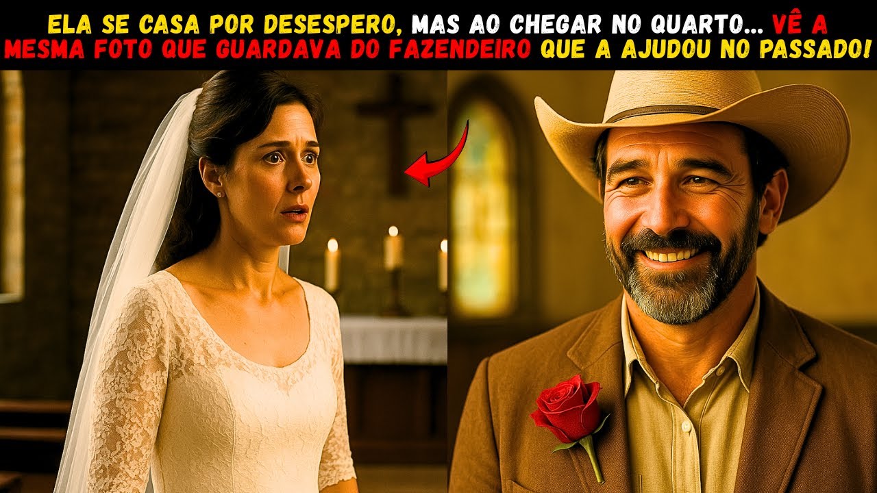 ELA SE CASA POR DESESPERO, MAS AO CHEGAR NO QUARTO… VÊ A MESMA FOTO QUE GUARDAVA DO FAZENDEIRO QUE..