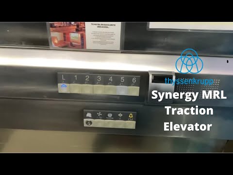 Thyssenkrupp Synergy MRL Traction Elevator at ibis Hotel in Merida, Mexico