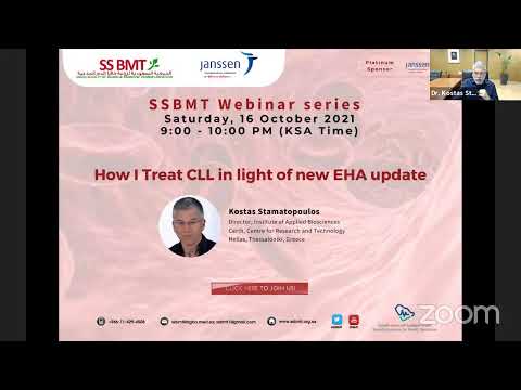 SSBMT Webinar - How I Treat CLL in light of new EHA update - 16 October 2021