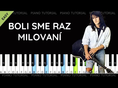 Pavol Habera - Boli sme raz milovaní  (piano tutorial | klavír | akordy | noty | české písničky)