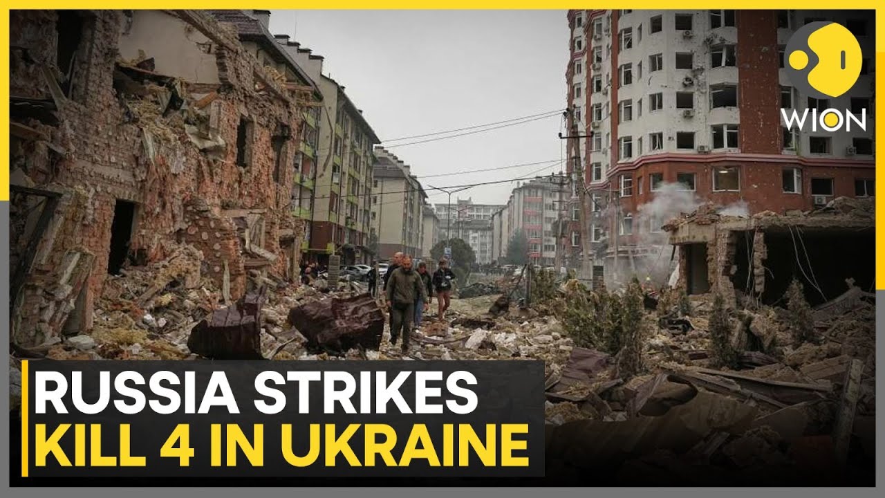 Russian Strikes Kill Four as Massive Attacks Hit Ukrainian Cities | WION