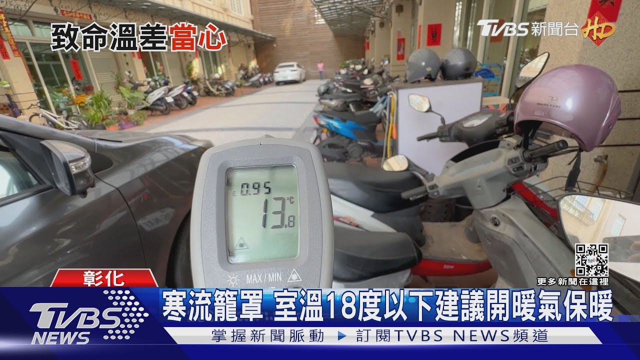 寒流籠罩　室溫18度以下建議開暖氣保暖