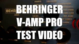 Video thumbnail for BEHRINGER V-AMP PRO TEST VIDEO by Tone Works
