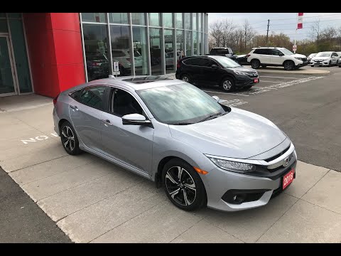 2018 Honda Civic Touring Sedan Silver - Stock T14706A at Meadowvale Honda