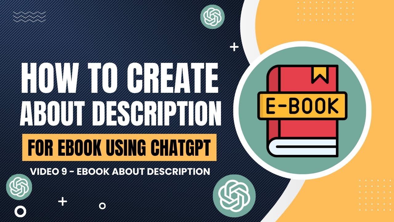 How To Create About Description For eBook Using ChatGPT