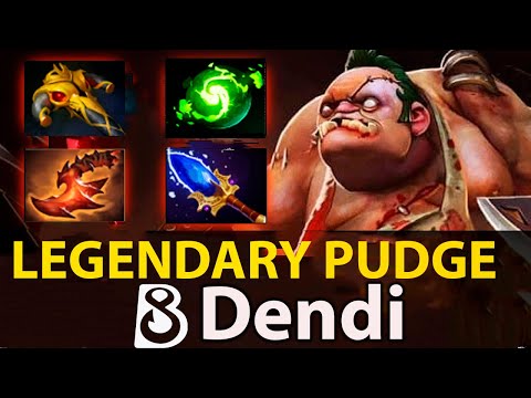 LEGENARY BUTCHER - Dendi Pudge 1 HOOK - 1 CORPSE. Dota 2 Dendi Pudge gameplay #dendi #dendidota2