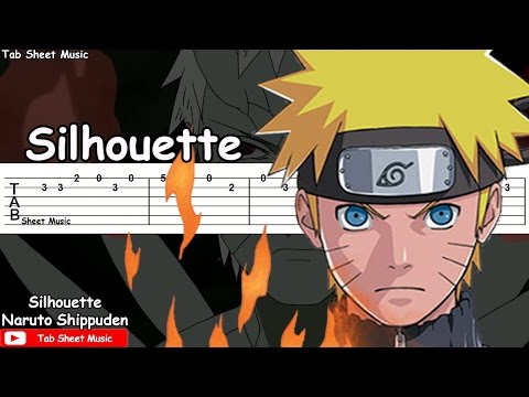 Naruto Shippuden Op 16 Silhouette Guitar Tutorial Youtuberandom