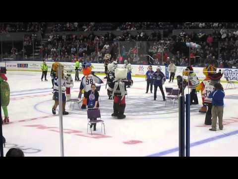 American Hockey League Mascots Play Musical Chairs