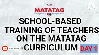 SCHOOL-BASED TRAINING OF TEACHERS ON MATATAG CURRICULUM for CND 1 and CND 4/Grade 4/Ariel's Channel