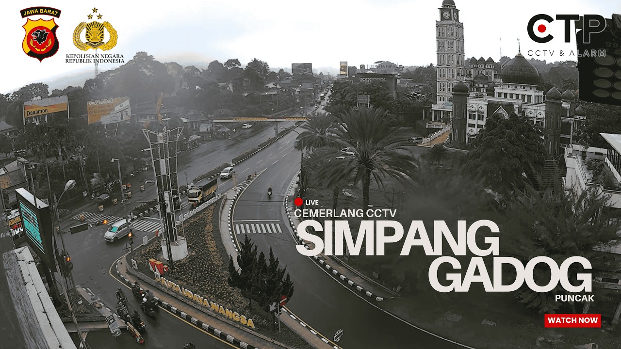 Live webcam view of Tráfico del Cruce Gadog, Bogor