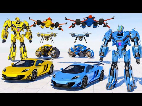 Bumblebee Jet Car Robot Transforming Wars - Android Gameplay