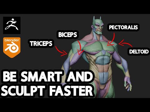 New Anatomy Primitive Meshes Tool For Sculpting in Zbrush & Blender