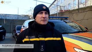 Спасатели показали, как тушили пожар в ресторане Daily Sport в Николаеве (видео)