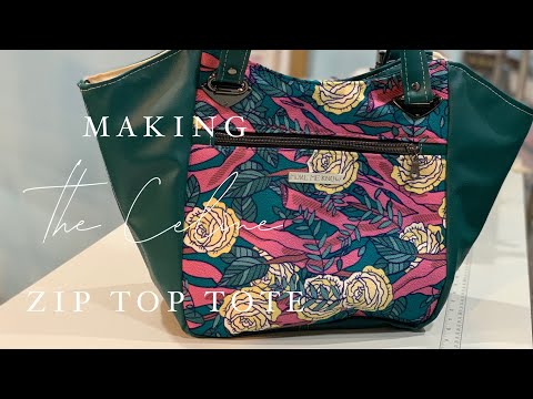 Making the Celine Zip Top Tote by Swoon Sewing Patterns