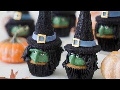 How to Make Halloween Witch Cupcakes