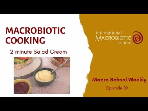 Macrobiotic Cooking - Salad Cream
