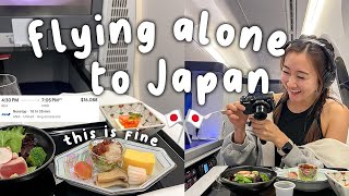 Japan Travel Vlog: Traveling ALONE to Japan *Business Class*