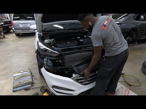 2018 HYUNDAI TUCSON how to take the front bumper from off the vehicle