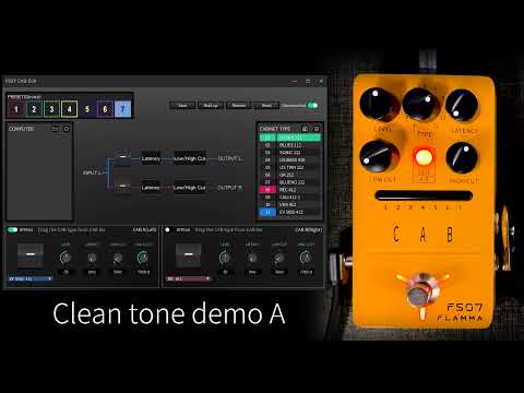 FLAMMA FS07 Stereo Cabinets Simulation Pedal Official Demo#2
